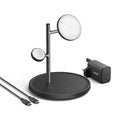 Anker MagGo 15W Qi2 3-in-1 Wireless Charging Station with 40W USB-C Charger B25M3V11 Black