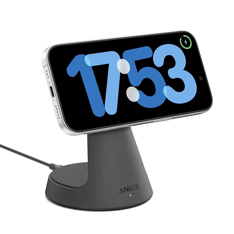 Anker MagGo 2-in-1 Wireless Charger Dock Stand A25M7H11 Black