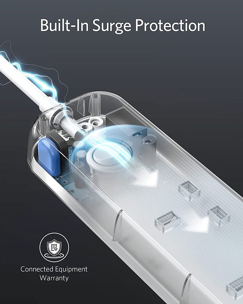 Anker PowerExtend USB-C 3 Strip Power Extension Lead A9136 White
