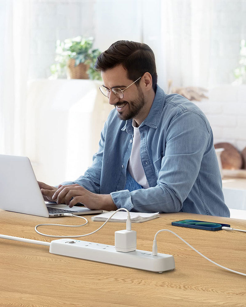 Anker PowerExtend USB-C 3 Strip Power Extension Lead A9136 White