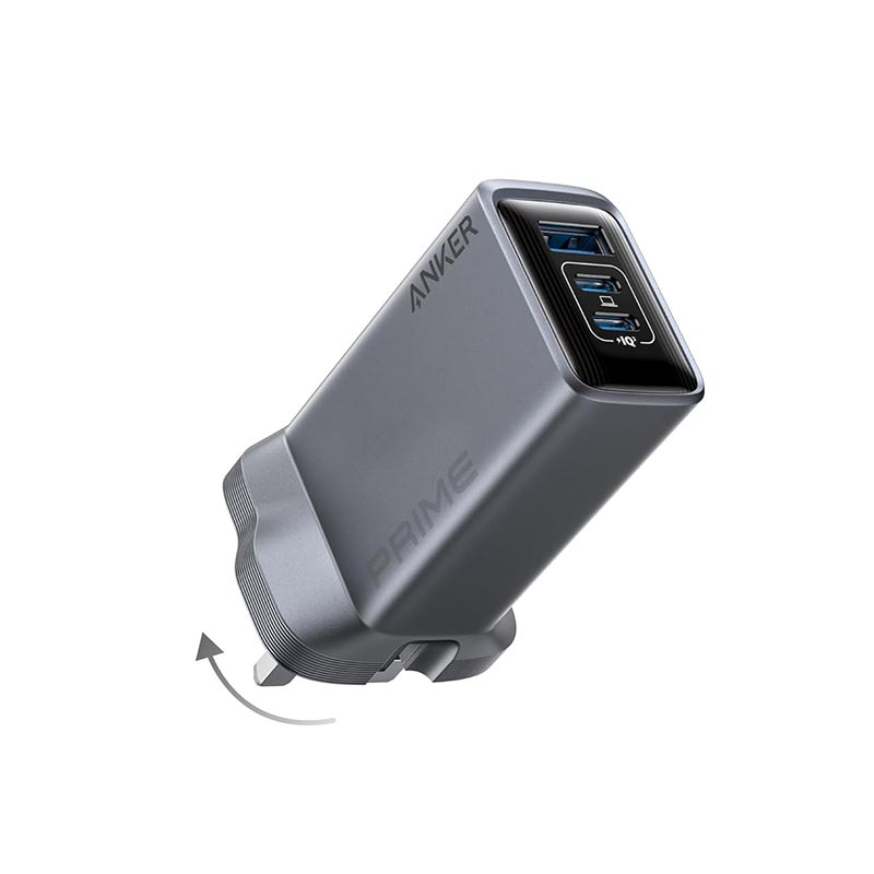 Anker Prime 100W 3-Port GaN Wall Charger A2688241 Black