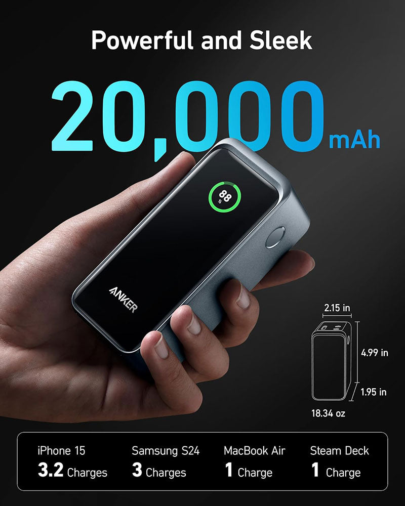 Anker Prime 20,000mAh Power Bank (200W) A1336011 Black