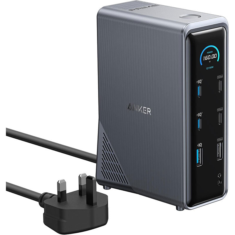 Anker Prime 14-in-1 Dual Display 160W Charging Docking Station A83B62A1 Black