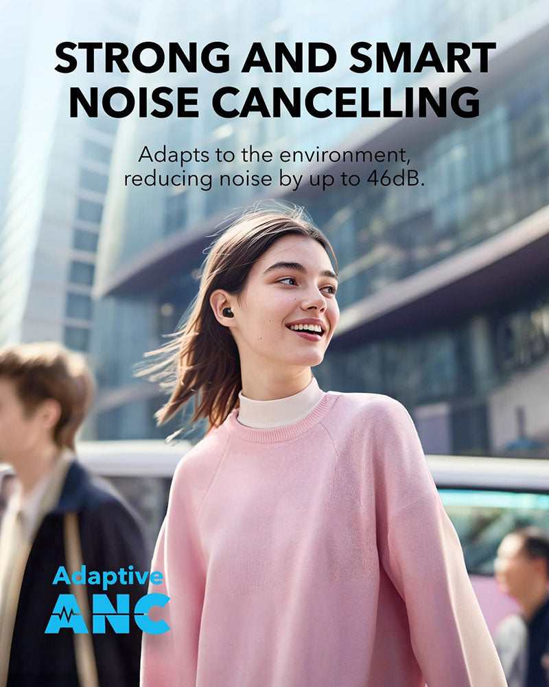Soundcore by Anker A30i Noise Cancelling Earbuds A3958H11 Black