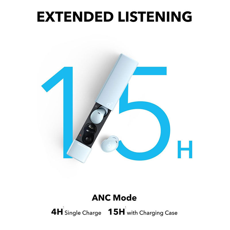 Soundcore by Anker A30i Noise Cancelling Earbuds A3958H31 Blue