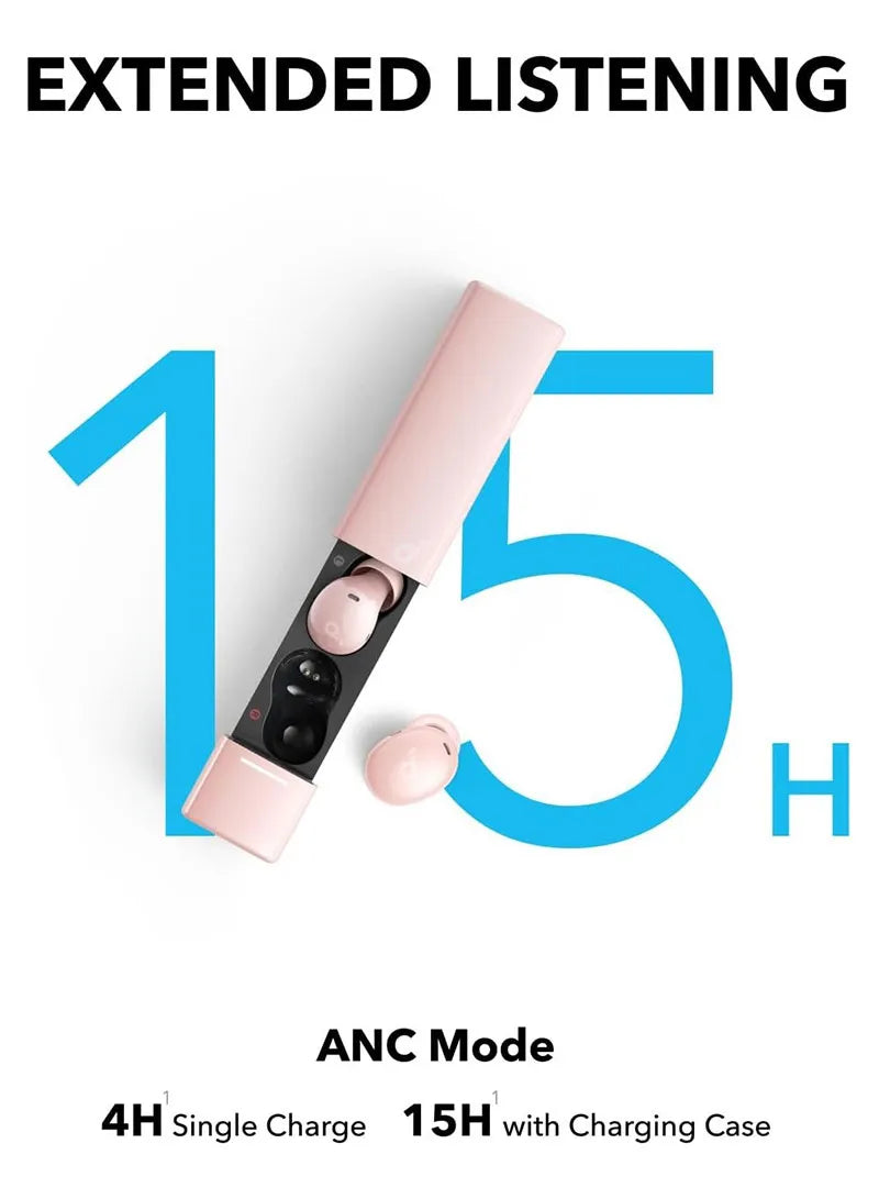 Soundcore by Anker A30i Noise Cancelling Earbuds A3958H51 Pink