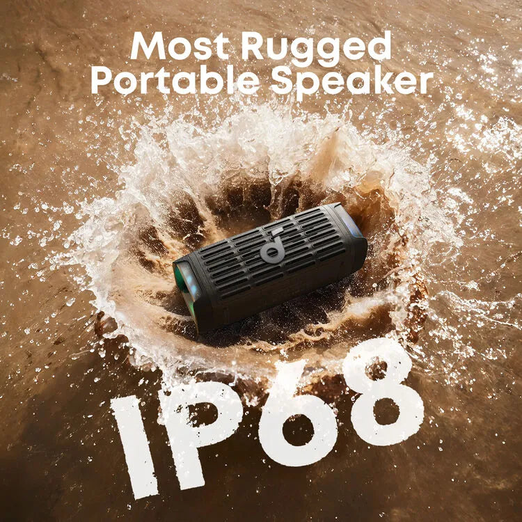 Soundcore by Anker Boom 3i 50W Portable Rugged Outdoor Wireless Speaker D5100010 Adventurer Black