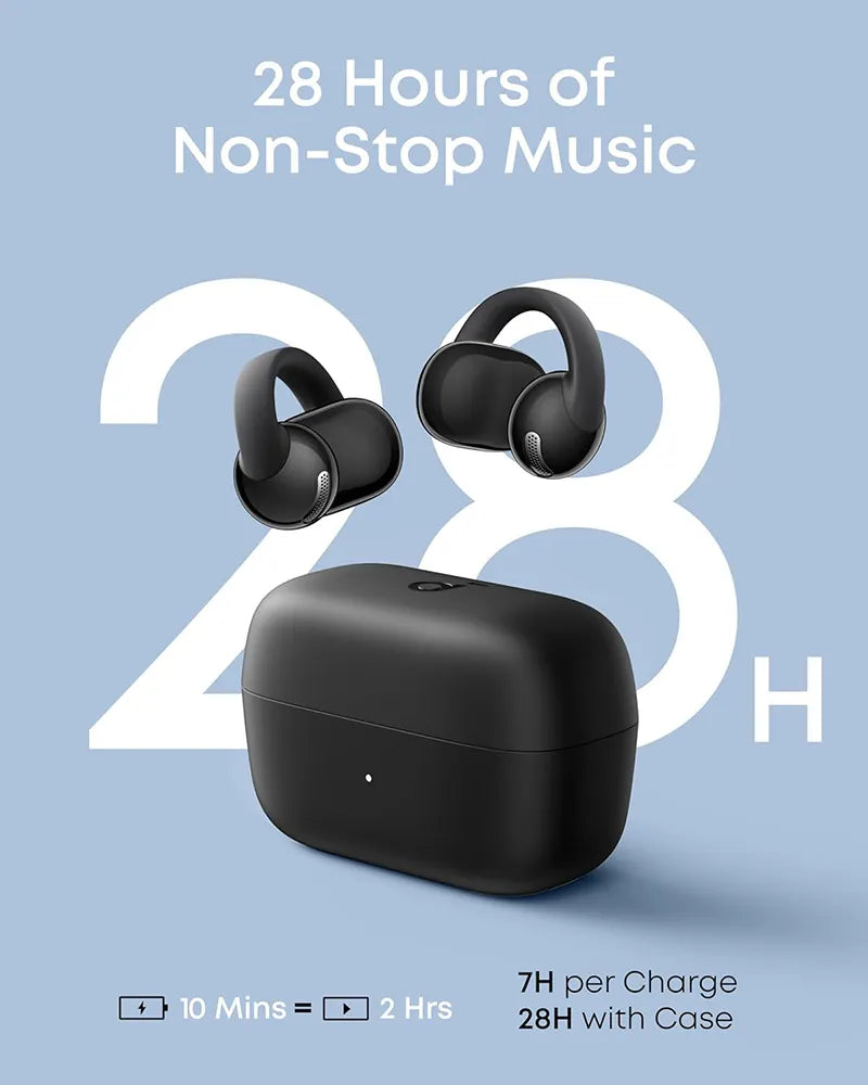 Soundcore by Anker C50i Clip-On Open-Ear Wireless Earbuds D1101H11 Black