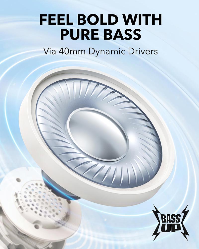 Soundcore by Anker H30i Wireless On-Ear Headphones A3012H21 Oat White