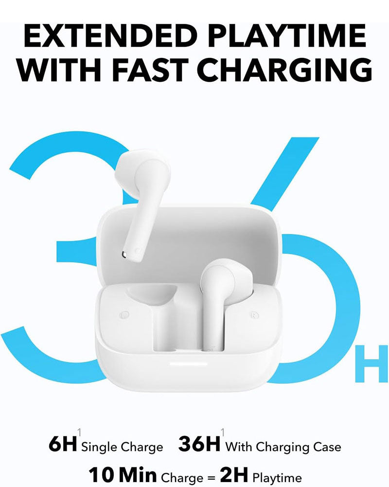 Soundcore by Anker K20i Semi-In-Ear Wireless Bluetooth Earbuds A3994H21 White