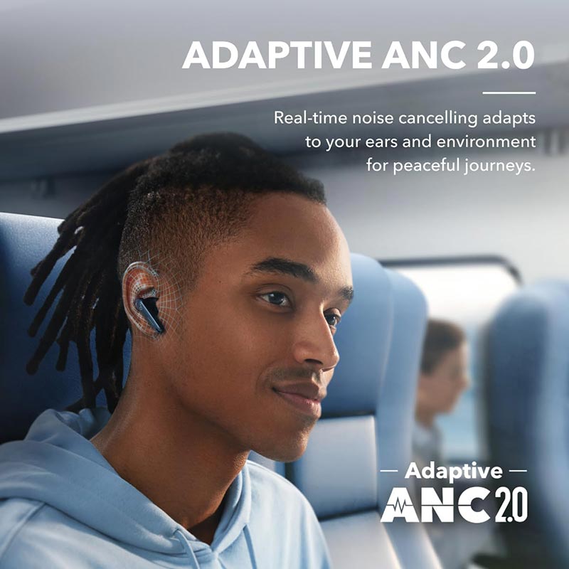 Soundcore by Anker Liberty 4 NC True Wireless Noise-Cancelling Earbuds A3947H31 Navy Blue