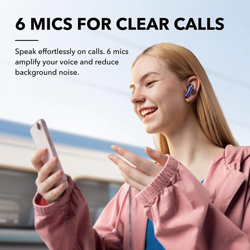 Soundcore by Anker Liberty 4 NC True Wireless Noise-Cancelling Earbuds A3947H31 Navy Blue