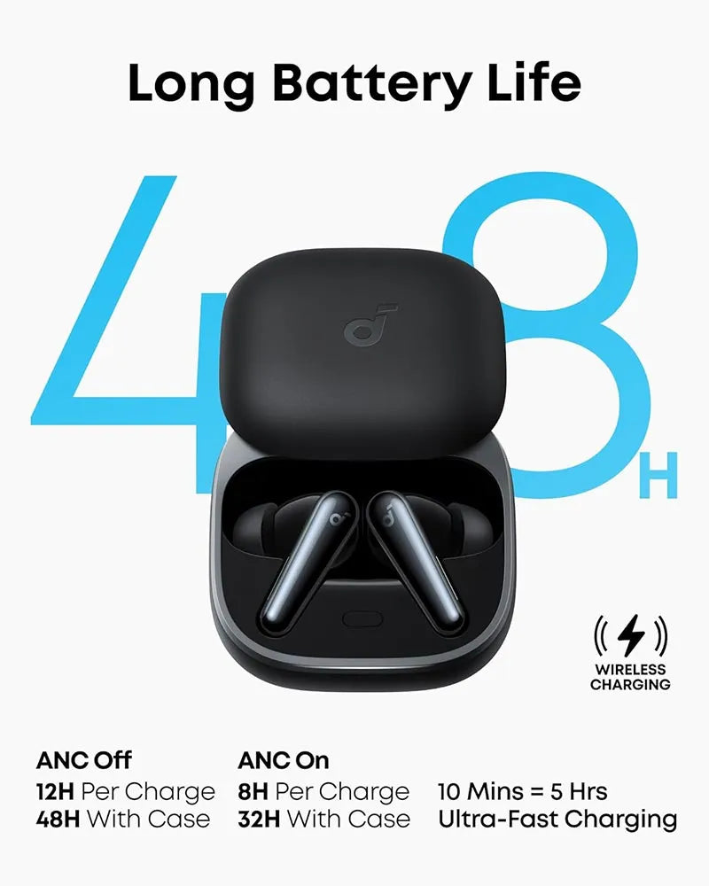 Soundcore by Anker Liberty 5 True Wireless Noise-Canceling Earbuds with Dolby Audio A3957H11 Black