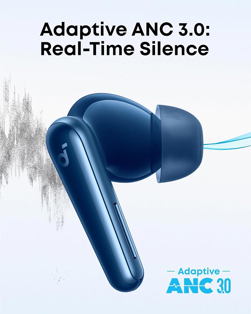Soundcore by Anker Liberty 5 True Wireless Noise-Canceling Earbuds A3957H31 Blue