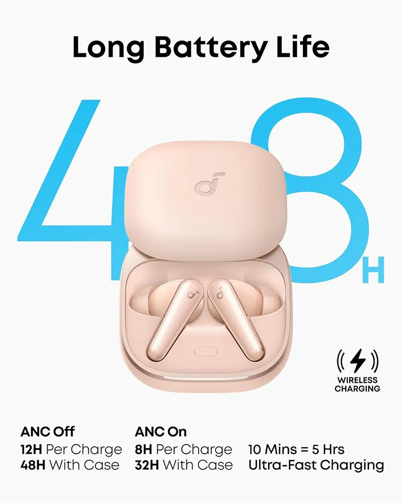 Soundcore by Anker Liberty 5 True Wireless Noise-Canceling Earbuds A3957H51 Pink