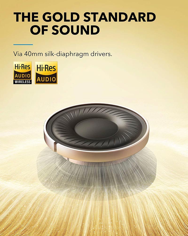 Soundcore by Anker Life Q35 Hybrid Active Noise Cancelling Over-Ear Headphones A3027 Black