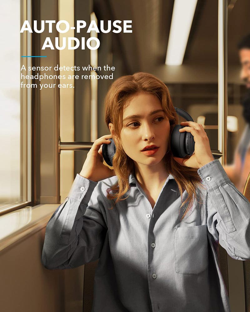 Soundcore by Anker Life Q35 Hybrid Active Noise Cancelling Over-Ear Headphones A3027 Black