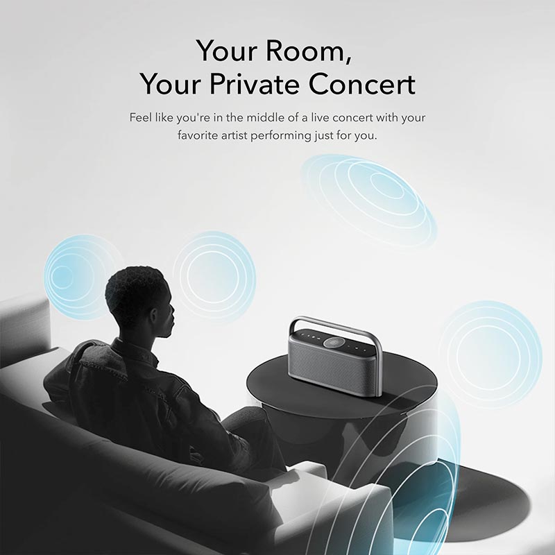 Soundcore by Anker Motion X600 50W Waterproof Portable Bluetooth Speaker A3130011 Polar Gray
