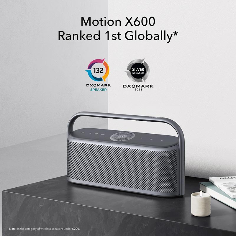 Soundcore by Anker Motion X600 50W Waterproof Portable Bluetooth Speaker A3130011 Polar Gray