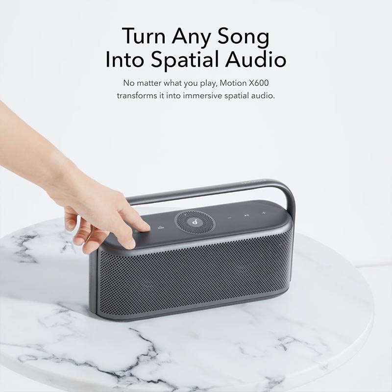 Soundcore by Anker Motion X600 50W Waterproof Portable Bluetooth Speaker A3130011 Polar Gray