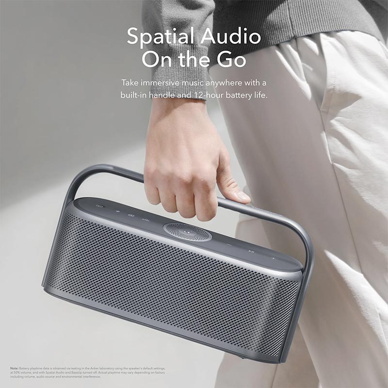 Soundcore by Anker Motion X600 50W Surround Sound Waterproof Portable Bluetooth Speaker with Spatial Audio A3130061 Aurora Green