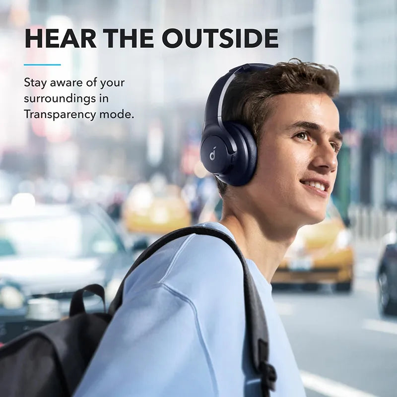 Soundcore by Anker Q20i Hybrid Active Noise Cancelling Over-Ear Headphones A3004H32 Blue