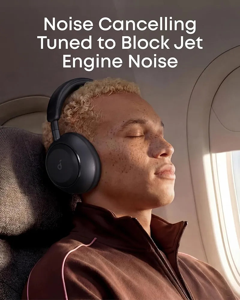 Soundcore by Anker Space 2 Wireless Over-Ear Noise Cancelling Headphones D1402Z11 Black