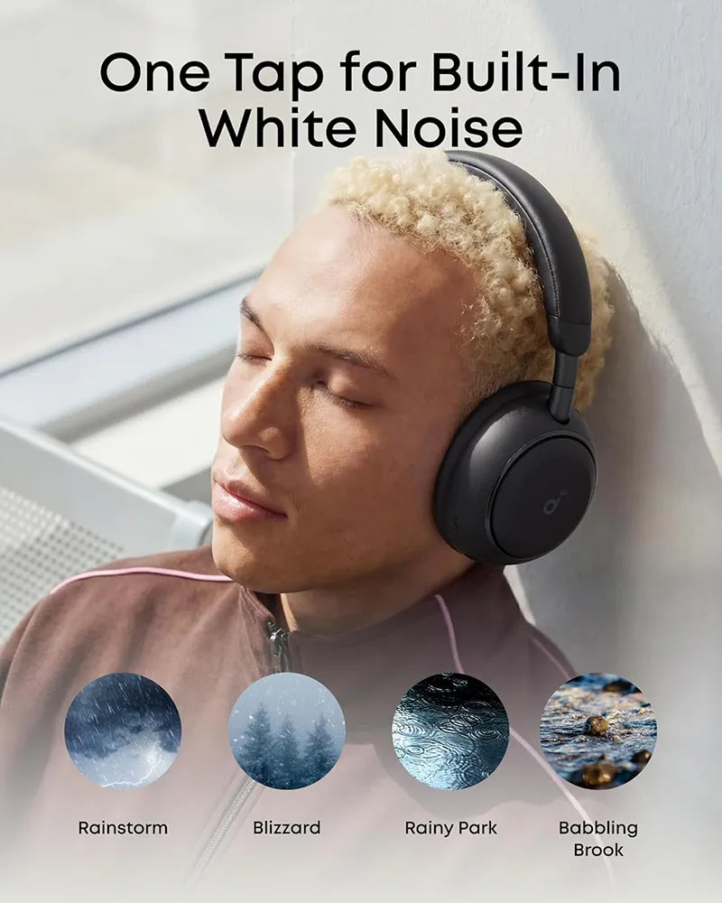 Soundcore by Anker Space 2 Wireless Over-Ear Noise Cancelling Headphones D1402Z11 Black