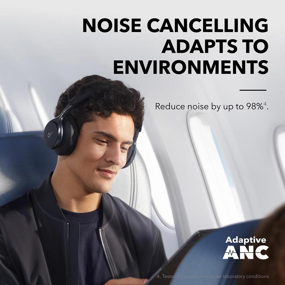 Soundcore by Anker Space One Active Noise Cancelling Headphones A3035011 Black