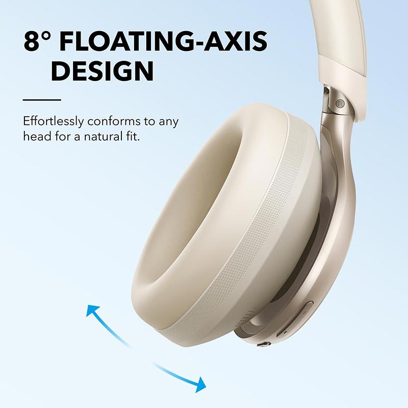 Soundcore by Anker Space One Active Noise Cancelling Headphones A3035021 Latte Cream