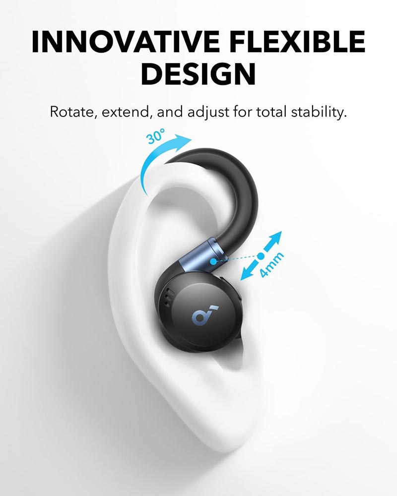 Soundcore by Anker Sport X20 True-Wireless In-Ear Sports Earbuds A3968Z11 Black