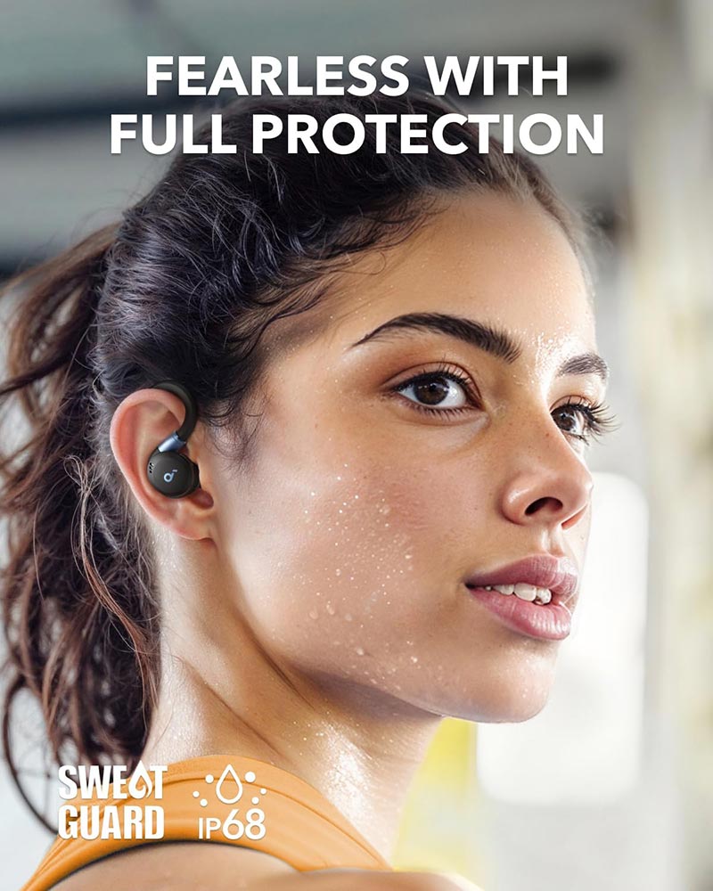 Soundcore by Anker Sport X20 True-Wireless In-Ear Sports Earbuds A3968Z11 Black