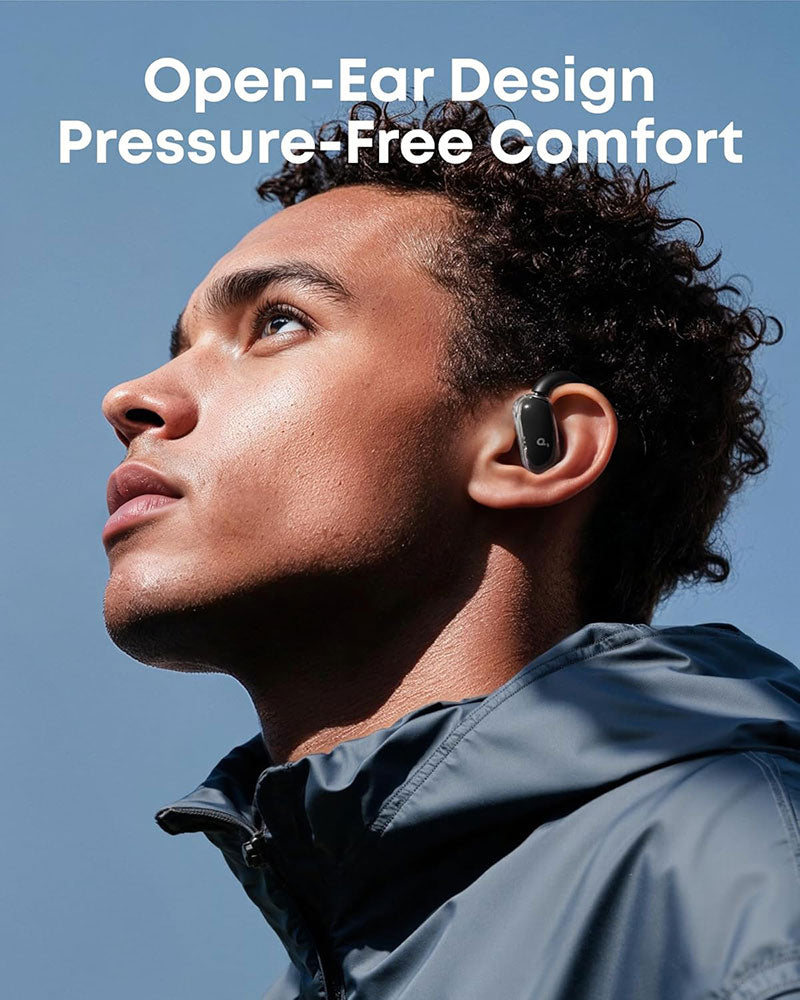 Soundcore by Anker V40i Open-Ear Wireless Bluetooth Headphones A3878H11 Black