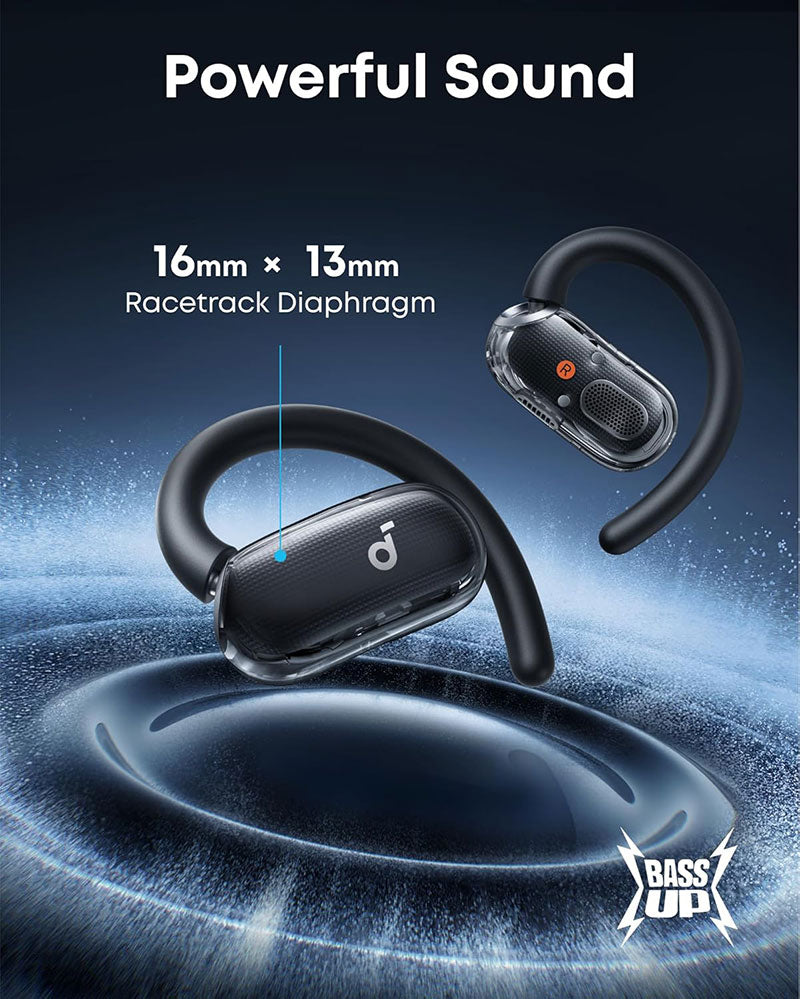 Soundcore by Anker V40i Open-Ear Wireless Bluetooth Headphones A3878H11 Black