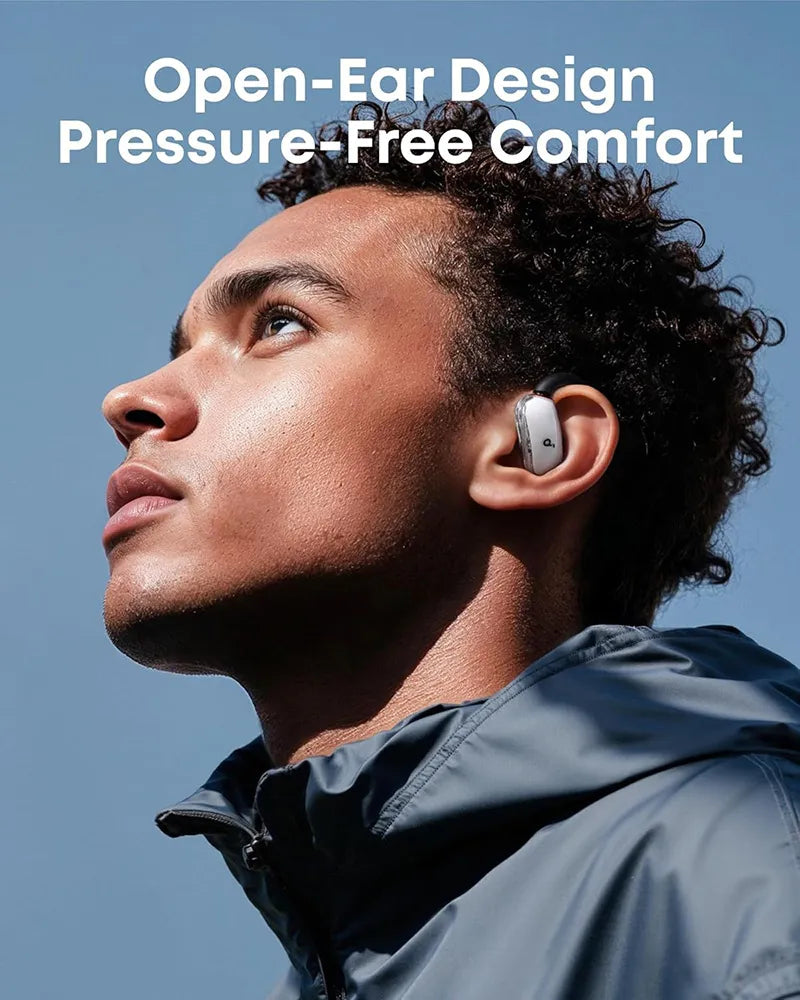 Soundcore by Anker V40i Open-Ear Wireless Bluetooth Headphones A3878H21 White