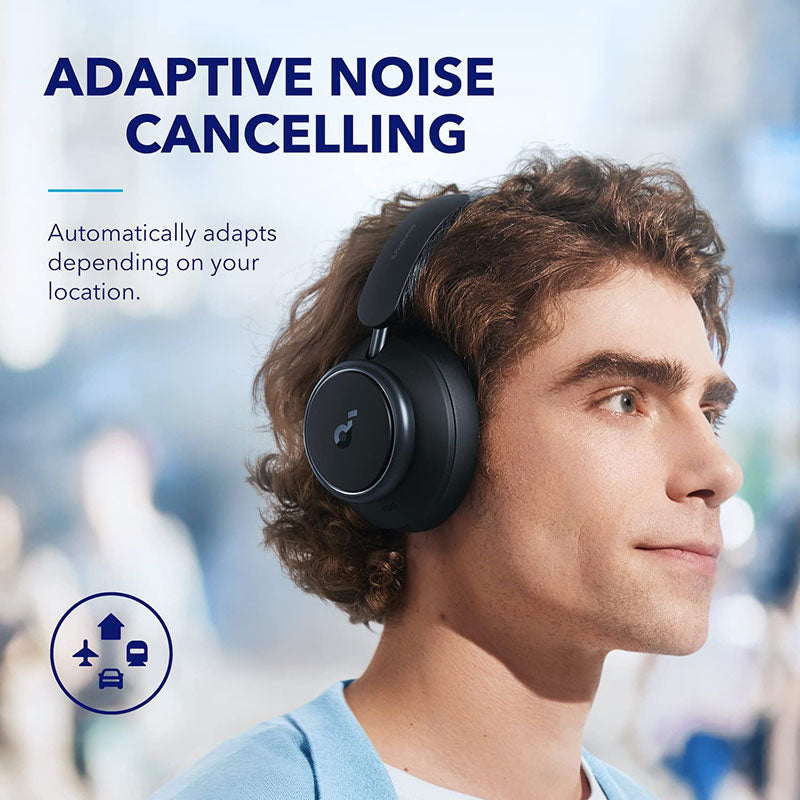 Soundcore by Anker Space Q45 Adaptive Noise Cancelling Over-Ear Headphones A3040011 Black