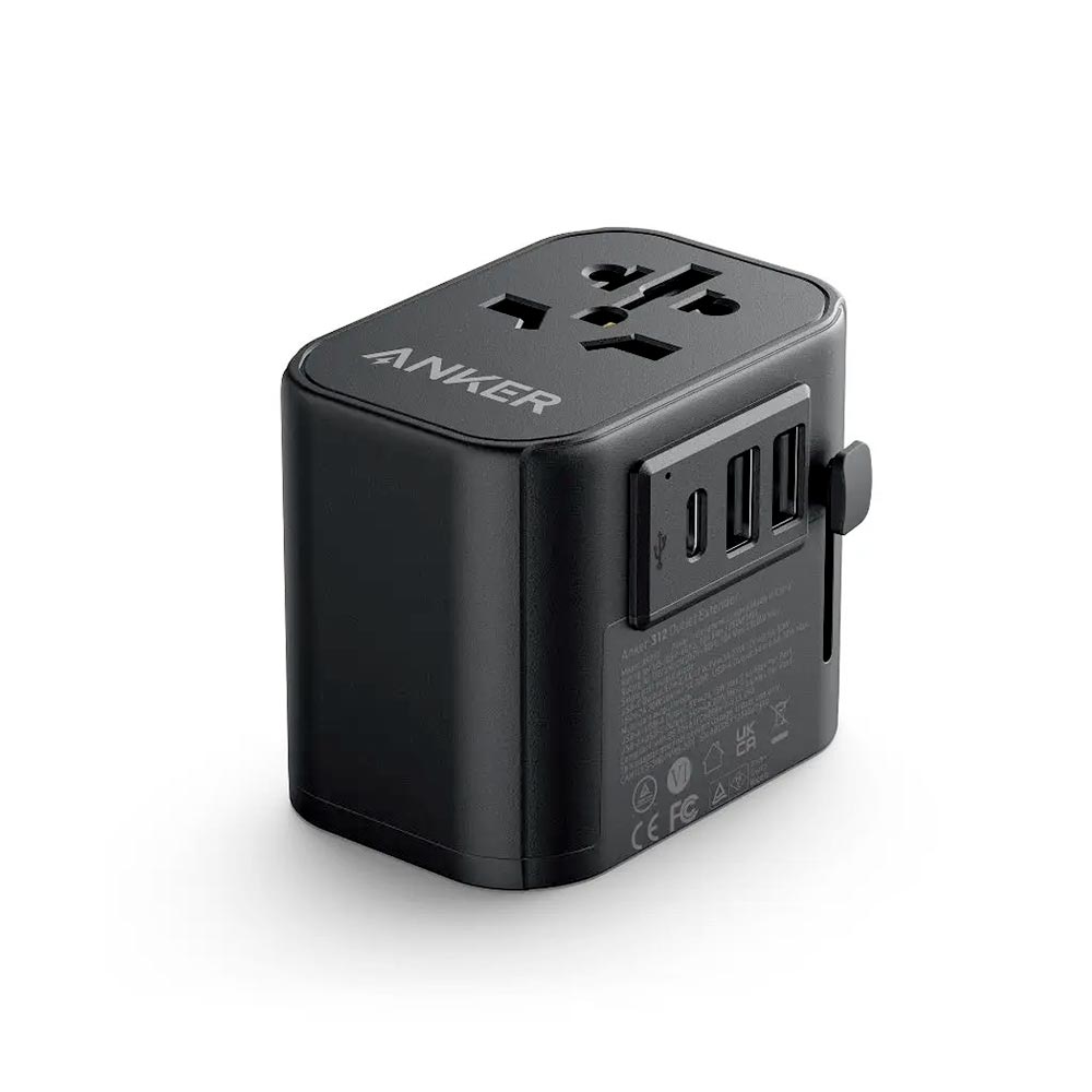 Anker PowerExtend 30W 4-in-1 USB-C Travel Charger A9212K11 Black