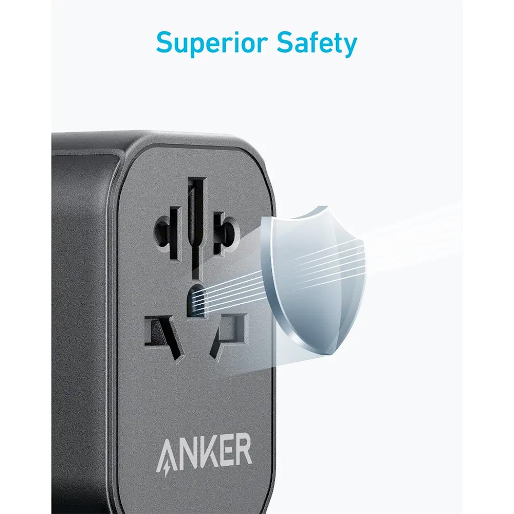 Anker PowerExtend 30W 4-in-1 USB-C Travel Charger A9212K11 Black