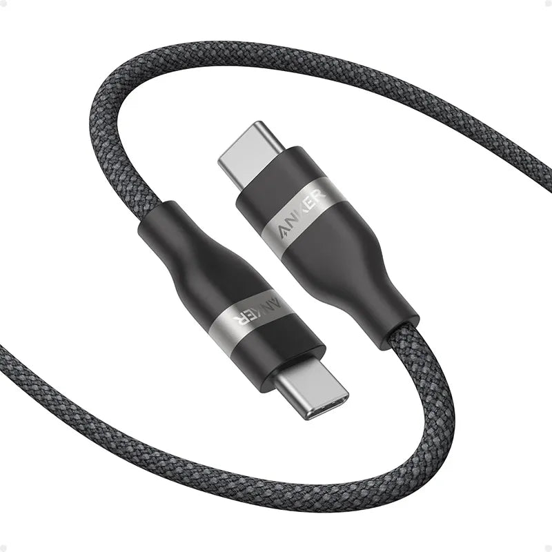 Anker USB-C to USB-C Cable 3ft 240W Upcycled-Braided A82E2H11 Black