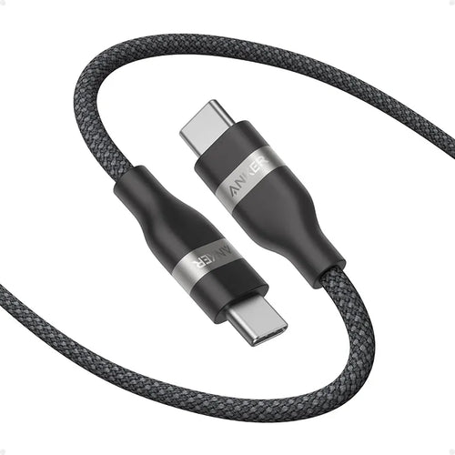 Anker USB-C to USB-C Cable 3ft 240W Upcycled-Braided A82E2H11 Black