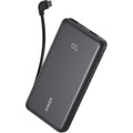 Anker Zolo 10,000mAh 22.5W Power Bank with Built-in USB-C Cable A110DH11 Black