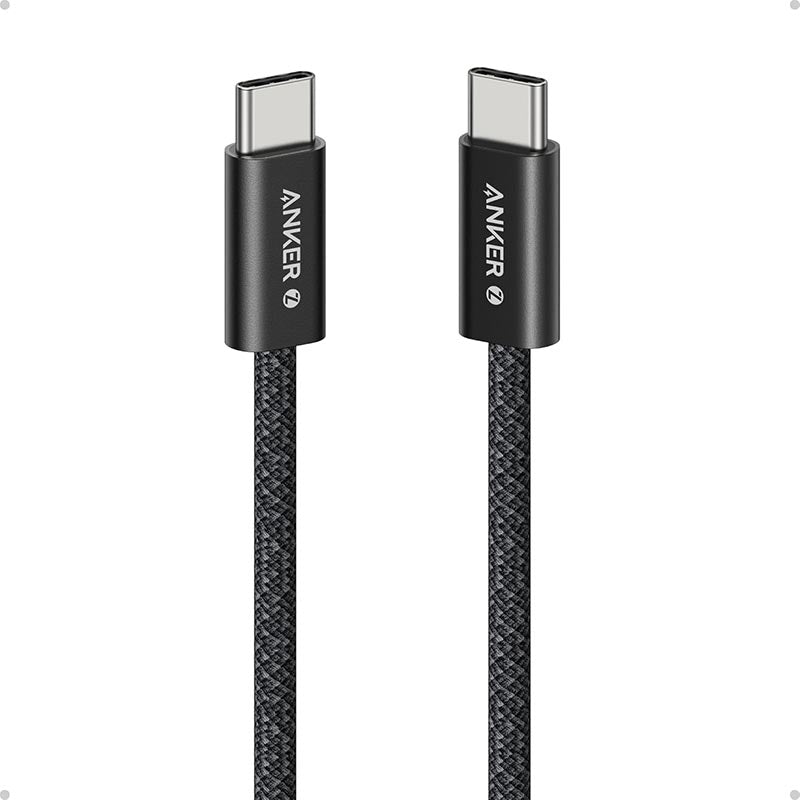 Anker Zolo USB-C to USB-C Cable 3.3ft 240W Braided A8060H11 Black