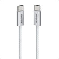 Anker Zolo USB-C to USB-C Cable 3.3ft 240W Braided Dirt Resistant A8060H21 White