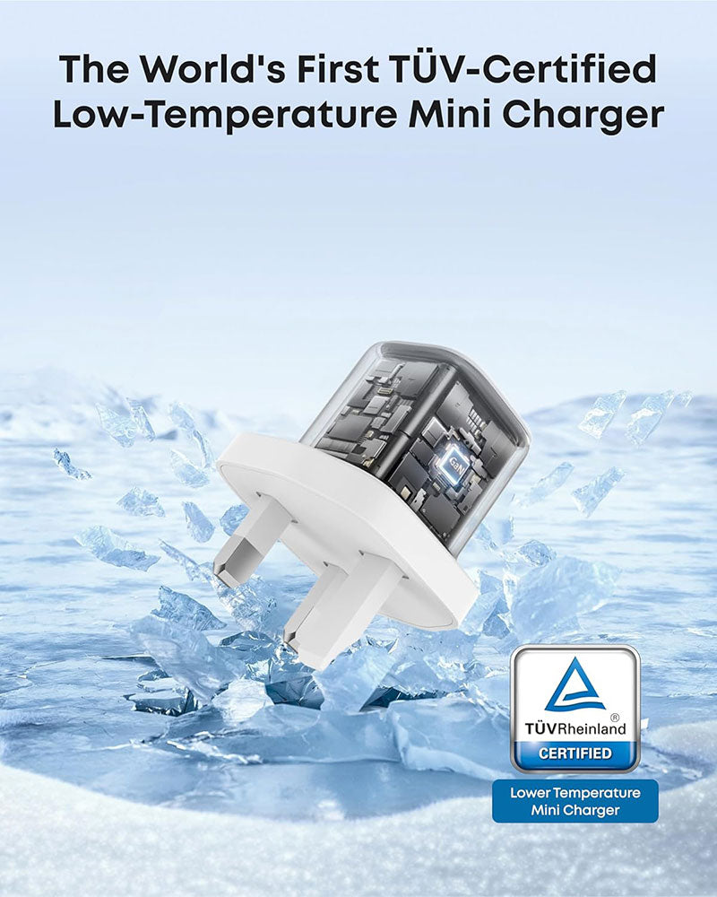 Anker Zolo 30W PD 3.0 GaN II USB-C Charger with 1m Cable A2698K21 White