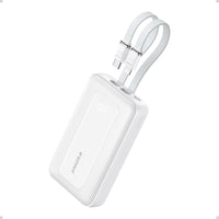 Anker Zolo 10K 30W Power Bank with Built-in USB-C and Lightning Cable A1680H21 White