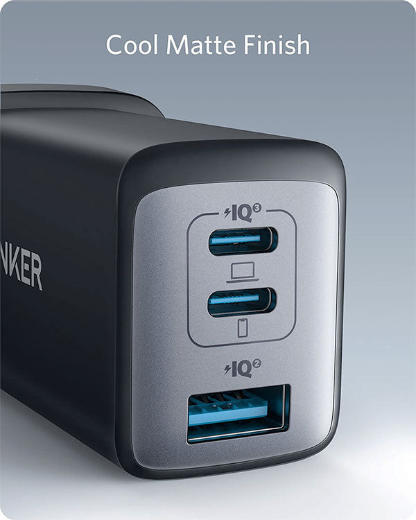 Anker PowerPort III 3-Port 65W Pod USB-C Charger A2667K14 Black