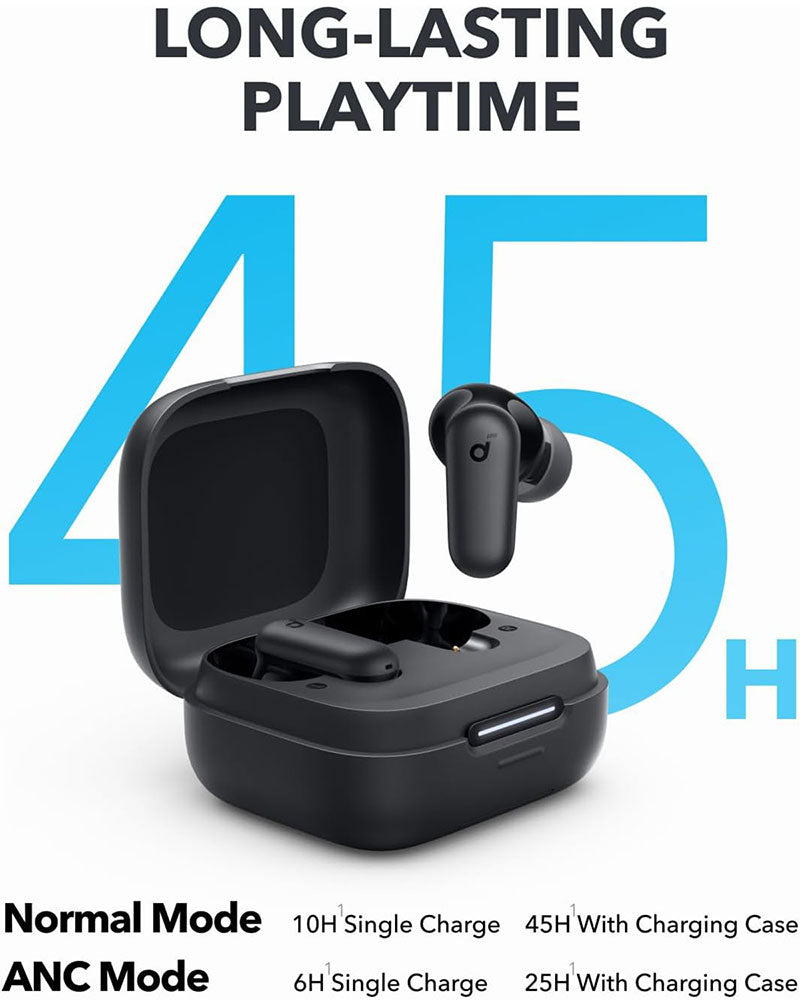 Soundcore by Anker P30i True Wireless Noise-Canceling Earbuds A3959Z11 Black