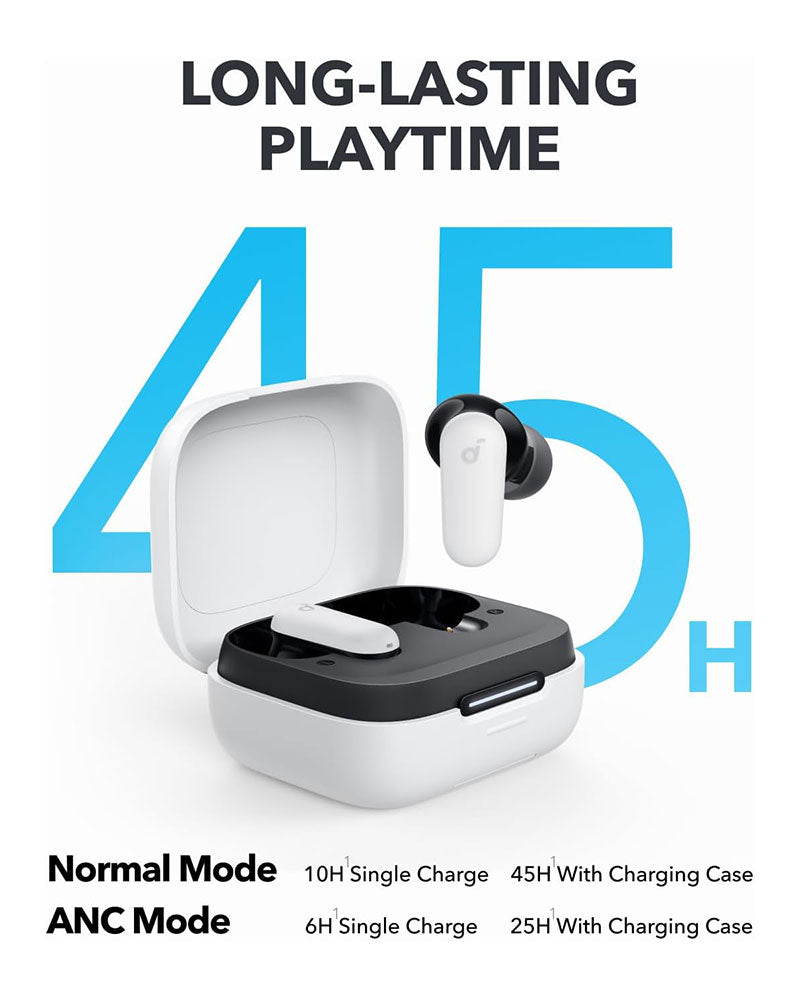 Soundcore by Anker P30i Noise Cancelling Earbuds A3959Z21 White