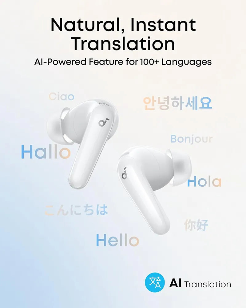 Soundcore by Anker R60i NC True Wireless Noise-Cancelling Earbuds D1202H21 White