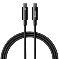 Baseus Tungsten Gold 240W USB-C to USB-C Cable 10ft Black CAWJ040201
